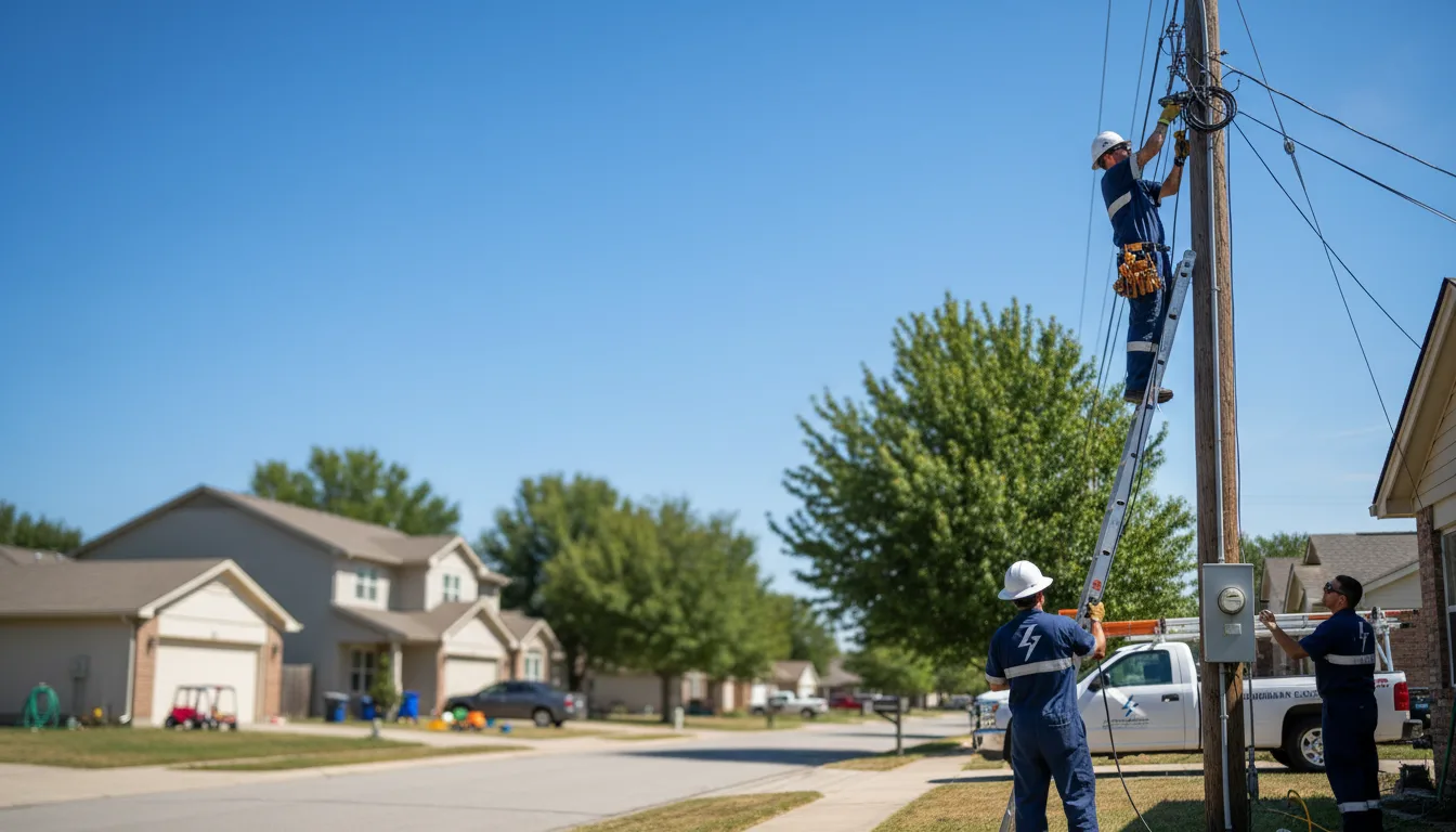 Residential electrician providing installation services in Murray, NE